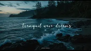Night blue Ocean Serenity for deep sleep 🌊 😴 Waves Crashing on the Cliff &bull; Deep Relaxation ASMR