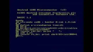 Amstrad CPC6128 Locomotive Basic Demo