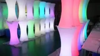 voice control light up furniture LED Coffee bar table,LED table LED Chair LED Stool