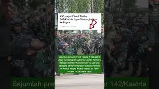 Yonif Raider 142/Ksatria Jaya Berangkat Satgas Pamtas RI-Papua Nugini. #tni #@BagusWibowo