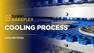 Cooling line for pita bread