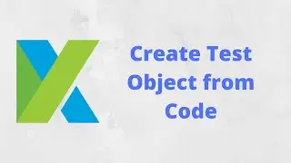 Create Test Object from Script