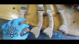 Adding Brass liners to Pedangs (Swords)