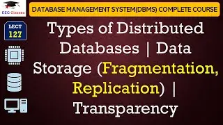 L127: Types of Distributed Databases | Data Storage (Fragmentation, Replication) | Transparency
