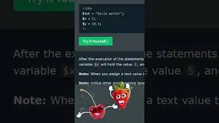 PHP has No Command For Variable Declaration #shorts #php