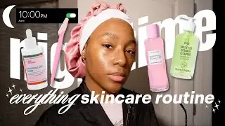2026 NIGHTTIME EVERYTHING SKINCARE ROUTINE | facial steaming + shaving for glass skin