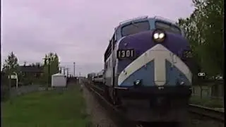 CP 484 at DeBeaujeu and CTCUM trains at Dorion on May 17, 1988