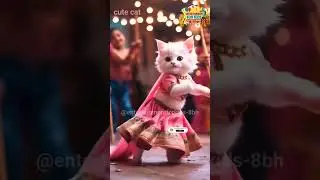 cutecat dance 😻#entertainmentforkids #shortvideo #youtubeshorts #funny #ytshorts #cat #viral #music