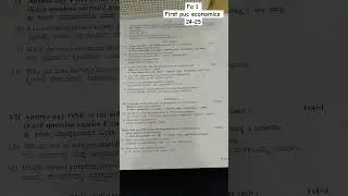 FA1 question paper economics 24-35#quest4knowledge #viralpaper #questionpaper #firstpuc #fa1