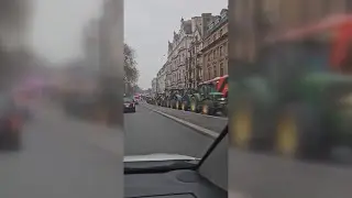 Farmers protest in London with tractors and tanks over inheritance tax