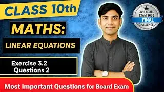 Class-10, Ex-3.2 Q2  (Linear Equation in Two variable) | NCERT| CBSE  | Chapter 3 | MasterJii