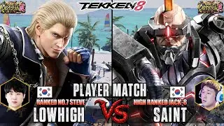 T8 ▰ DRX | LOWHIGH 🇰🇷 (#7 Ranked Steve) Vs SAINT 🇰🇷 (Jack-8) ▰ High Level Gameplay!