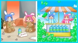 MIPAN & ZUZUZU DARI MISKIN SAMPAI KAYA JUALAN AIR DI ROBLOX