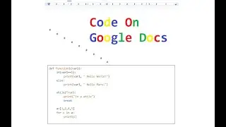 Coding on Google Docs