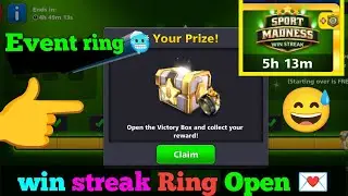 New win streak Ring Open 😺 8ball pool #mateenxdgaming