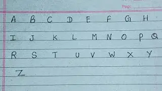 A to Z Alphabet Writing | ABC Handwriting Practice
