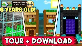 Visiting My Oldest PE World🥺 || Best Minecraft Pe Survival World 1.20 Download 🔥 [Hindi]