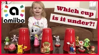 Nintendo Amiibo Three Shell Game! Which Cup is the Amiibo Under? Games For Kids!