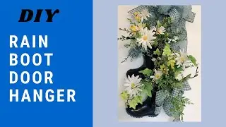 DIY Spring Door Hanger Tutorial, Spring Door Decor
