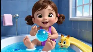 Splish, Splash, A Rainbow Bath | Fun Nursery Rhyme for Kids | Sing-Along Song