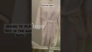Perfect for house guest! #guestroom #thriftedfashion #bathrobe