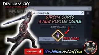 3 New Redeem Codes Update Stream Free Gems | Devil May Cry Peak of Combat DMC POC | RishNeedsCoffee