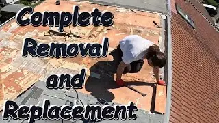 Fibre Glass Roofing Disaster Complete Removal and Replacement of OSB Boards