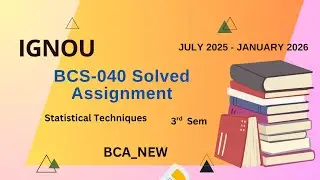 BCS-040 Solved Assignment July-25/Jan-26 | BCA_NEW (3rd Sem)| IGNOU Assignment Solutions (2025-2026)