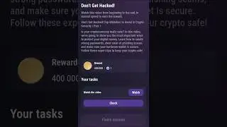 Don't Get Hacked tapswap video code #tapswap #tapswapcode