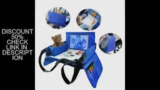 Kids Travel Seat Tray for Car Children's Toy Storage Table Drawing Board Safety Tray Dining Beverage