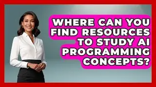 Where Can You Find Resources to Study AI Programming Concepts? - Learning To Code With AI