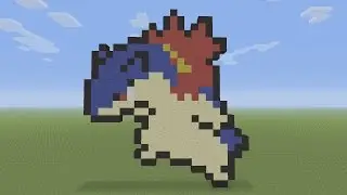 Minecraft Pixel Art - Typhlosion Pokemon #157
