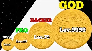 RESCUE PUSH 3D: Level Up Balls NOOB vs PRO vs HACKER vs GOD ASMR Gameplay