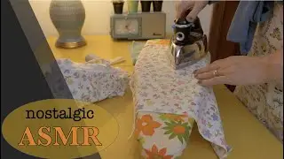 ASMR * Ironing * Lint Rolling * Iron Steam Sounds * Fabric Handling * 1950s 1960s (No Talking)