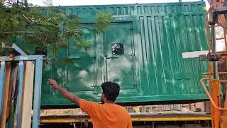 750 kva #cummins #sudhir Container Silent Rental Dg Unloading..