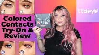 TTDEYE COLORED CONTACTS TRY ON AND REVIEW 👁️