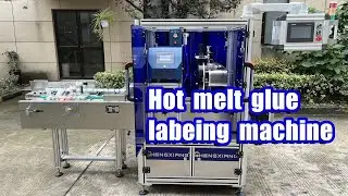 Hot melt glue labeing machine for cigarette box/Stamp tax labeling machine