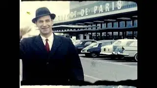 1962 TWA Airlines Takeoff, Charles DeGualle Airport, Paris, 8mm vintage film