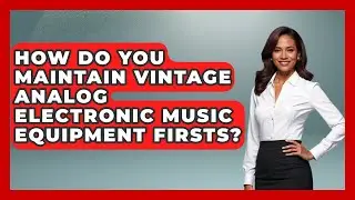 How Do You Maintain Vintage Analog Electronic Music Equipment Firsts? | Firsts of the World News