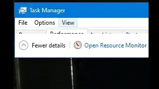 how to open resource monitor from task manager in windows 10