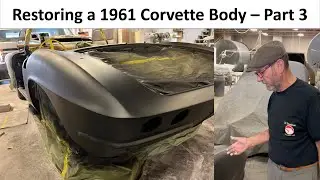 1961 Chevrolet Corvette Body Part 3. Fiberglass Body gets closer to 