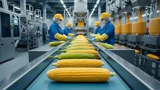 Экскурсия на современную фабрику по производству попкорна: как сегодня делают попкорн!