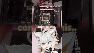 Installing CPU is INTIMIDATING! 🥹 #vtuber #deme #pcbuild @Zoilbtw