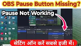 obs pause button missing ! obs pause recording not working ! obs pause recordin