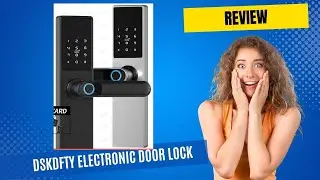 Review DSKDFTY Biometric Electronic Door Lock Digital Black Smart Lock On Aliexpress