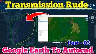 Transmission Line level - 03 Class || Transmission Rude Line Map To Autocad