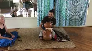 Kumu chanting in the big Island with Ipuheke by Hawaiian David Kawika Gacilos 2015