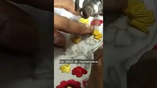 how to beautiful machine embroidery work beautiful design kurti #viral #embroidery #shorts #mgarts
