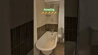 Stylish Small Bathroom Renovation | Clawfoot Bathtub & Modern Tile Design