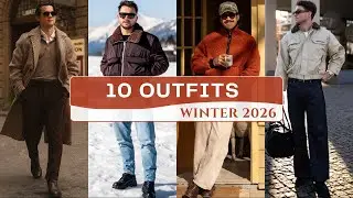 10 самых модных образов для мужчин | Мода зимы 2026